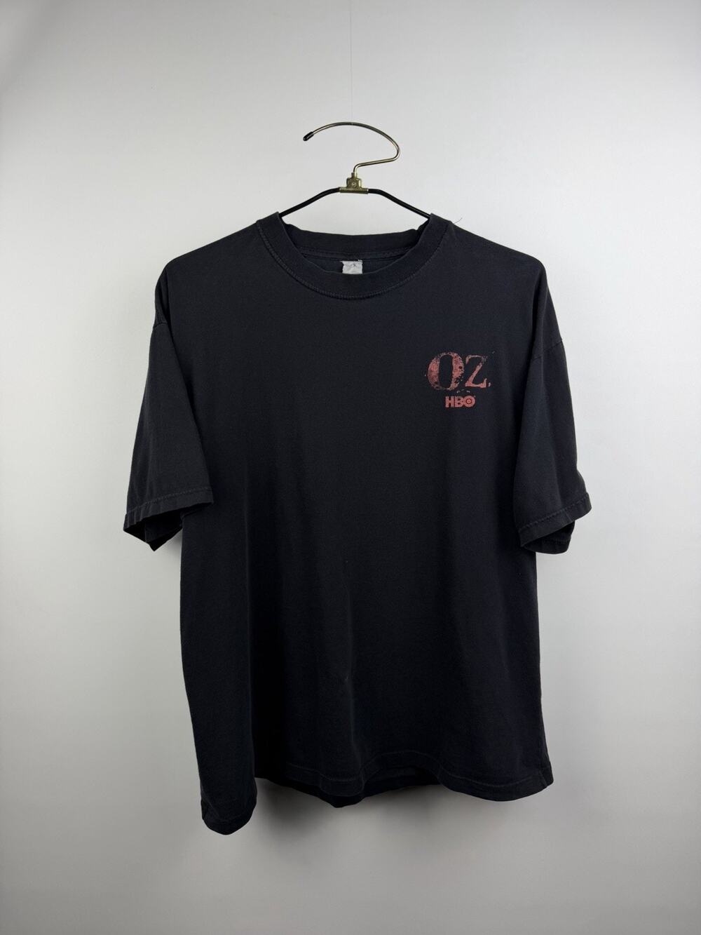 Vintage 90’s OZ Watch Your Back HBO Exclusive Shirt Television Promo Large 22x26
